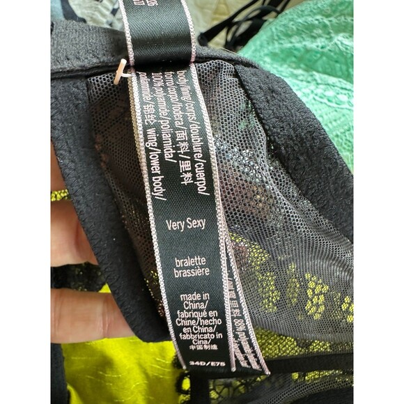 NWOT Victoria's Secret Very Sexy Lace Unlined Halter Wired Bralette 34D - Picture 5 of 6